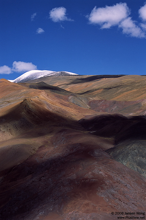 Colorful mountain seen on Darchen-Zanda route