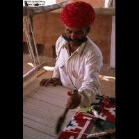 传统地毯编织
