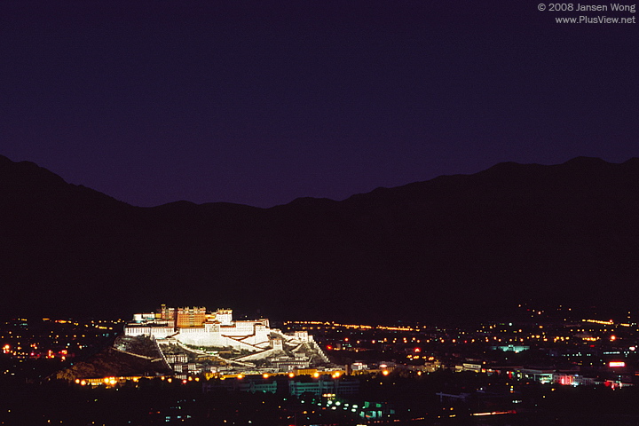 Potala Palace & Lhasa City at night