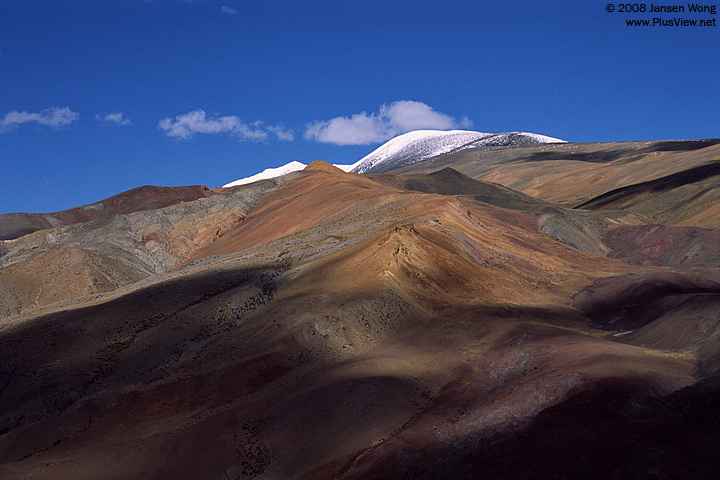 Colorful mountain seen on Zanda-Darchen route