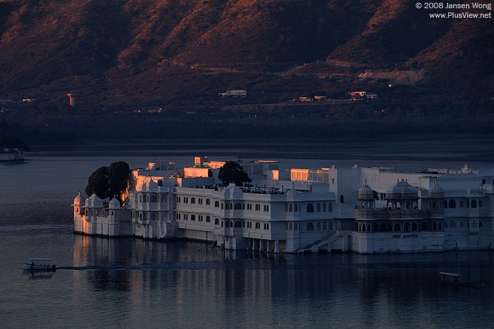 Lake palace at dawn