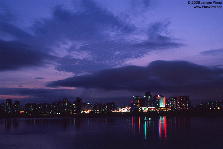 Houhai skyline after typhoon, Nanshan
