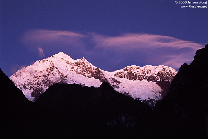 Peaks of Meili Snow Mountain at dawn