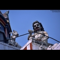 Statue on the temple roof, Kedar Ghat, Varanasi