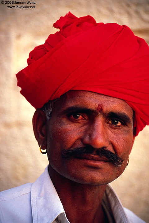 A man wearing red turban, Jodhpur