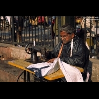 A tailor in slum, Delhi